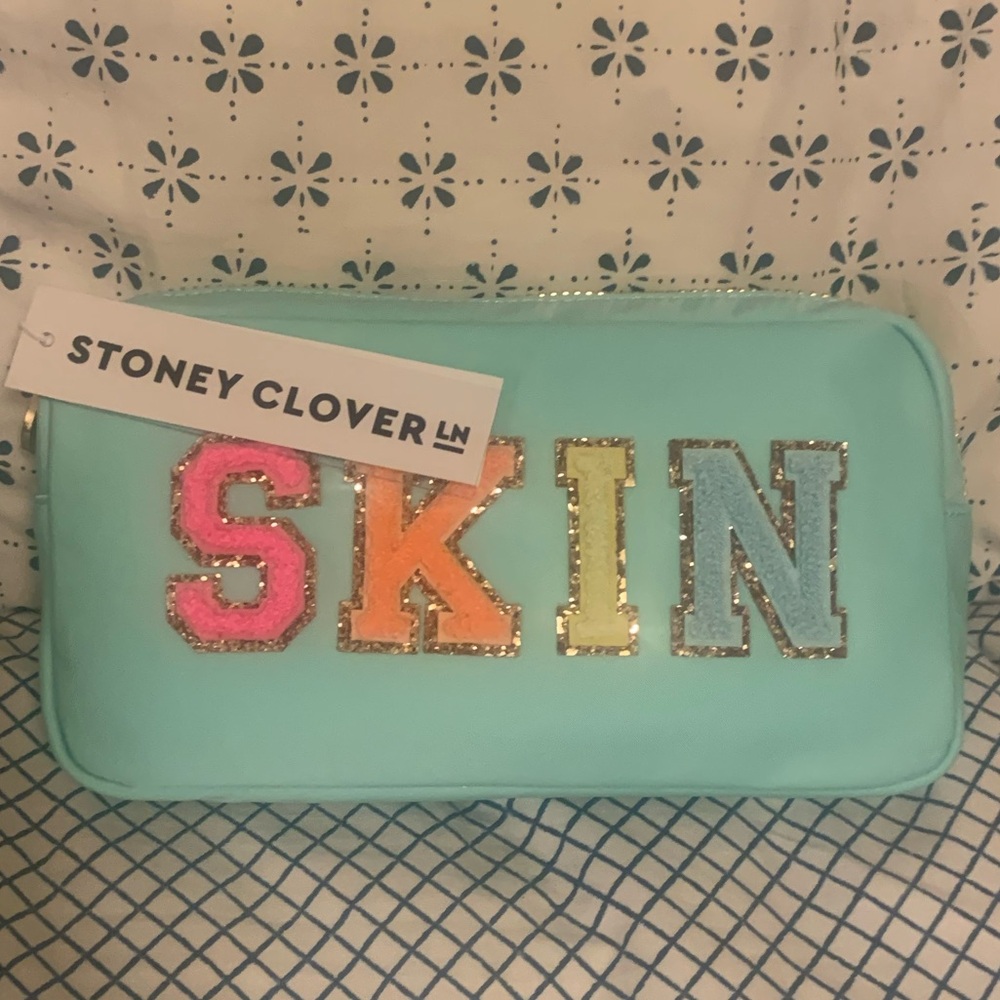 Stoney Clover Lane SKIN Small pouch NEW sparkle glittery metallic - Picture 6 of 16